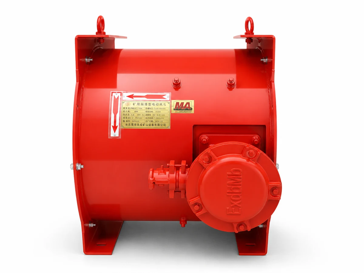FB mine explosion-proof electric fan housing view